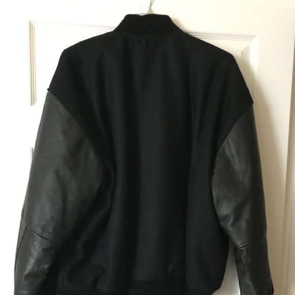 KCSM stadium jacket, wool blend and leather M/L - Picture 4 of 14